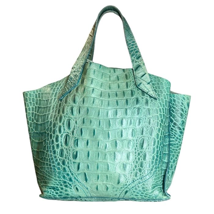 Женская кожаная сумка Furla crocodile bag оригинал