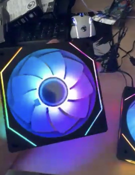 Kit 3 Fans Prism RGB Reverse Flow