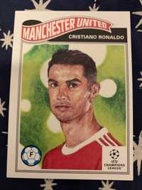 Carta Cristiano Ronaldo Topps Living Set Manchester United