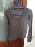 Camisola básica cinza M