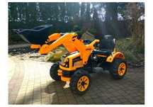 MOCNY Traktor z łyżką KINGDOM KOPARKA KINGDOM Traktor 12V 2 prędkości