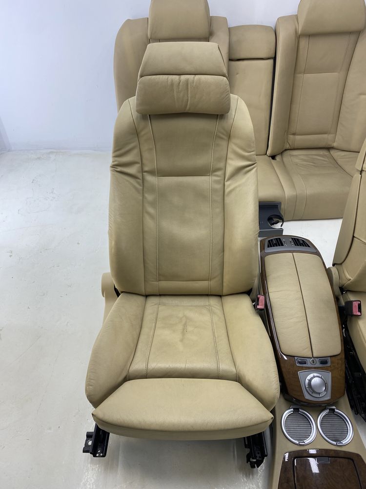 Bmw 7 E65 fotele fotel kanapa tunel wnetrze tapicekra