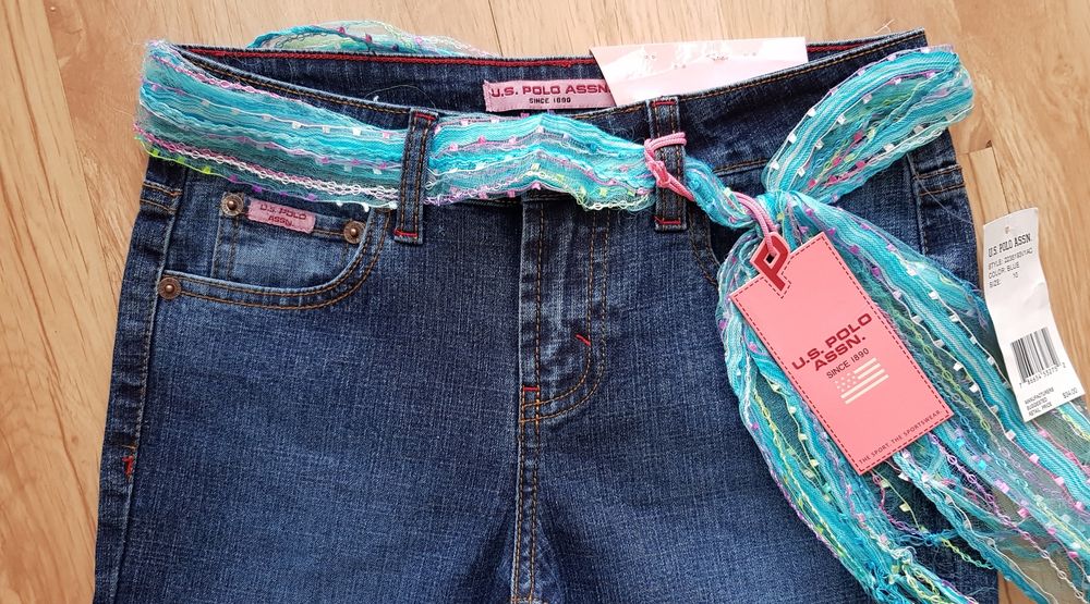 Nowe dżinsy firmy U.S.POLO, dziewczęce, rozm.146-152cm.