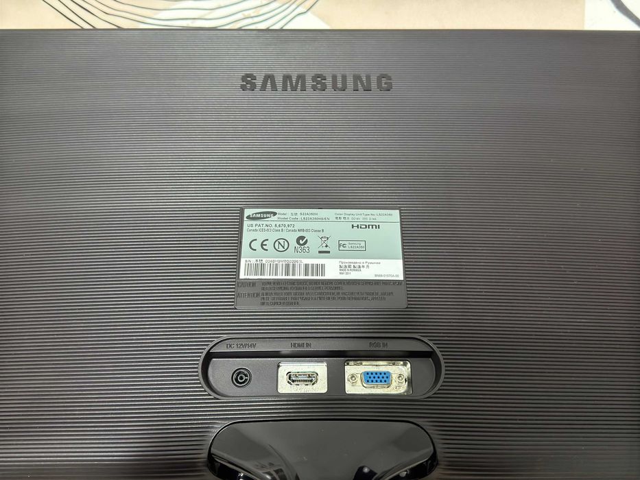 Samsung S22A350H 54.6 cm (21.5") 1920 x 1080 pixels Full HD Black