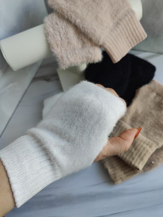 Жіночі рукавиці без пальців, мітенки