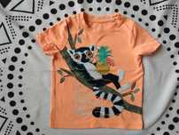 T-shirt pomarańczowy lemur cekiny 86 Palomino
