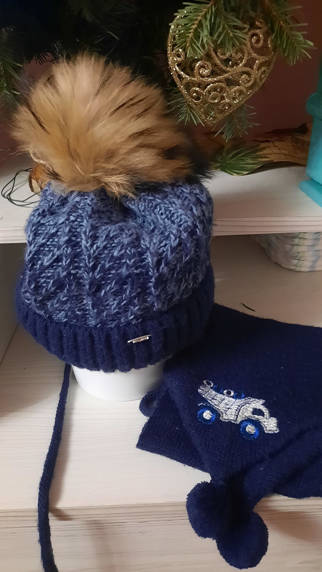 Зимова шапка плюс шарф
