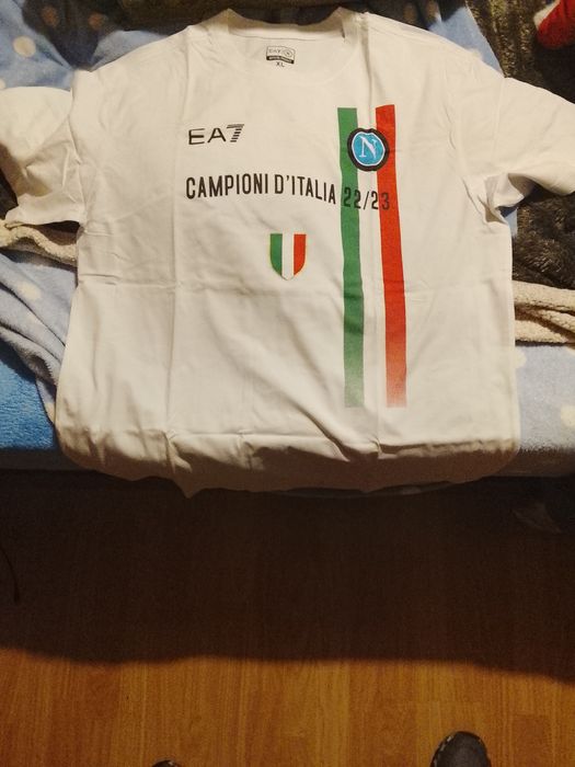 Camisola de futebol de campeão da Nápoles