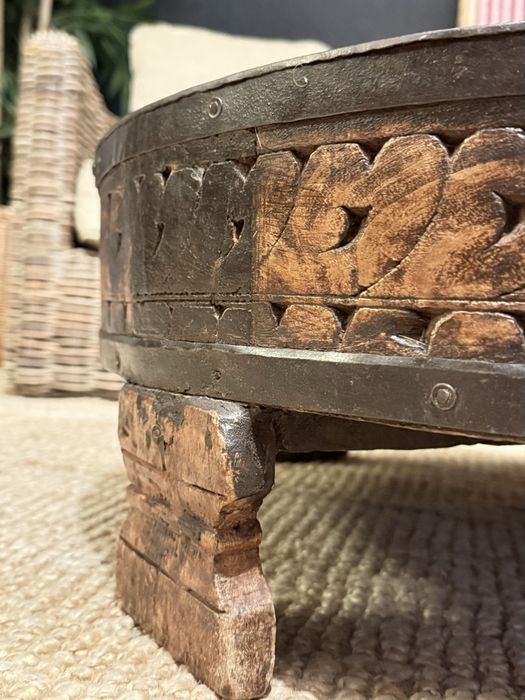 mesa, centro, apoio, chá, oriental, tailandia, teca, rustica