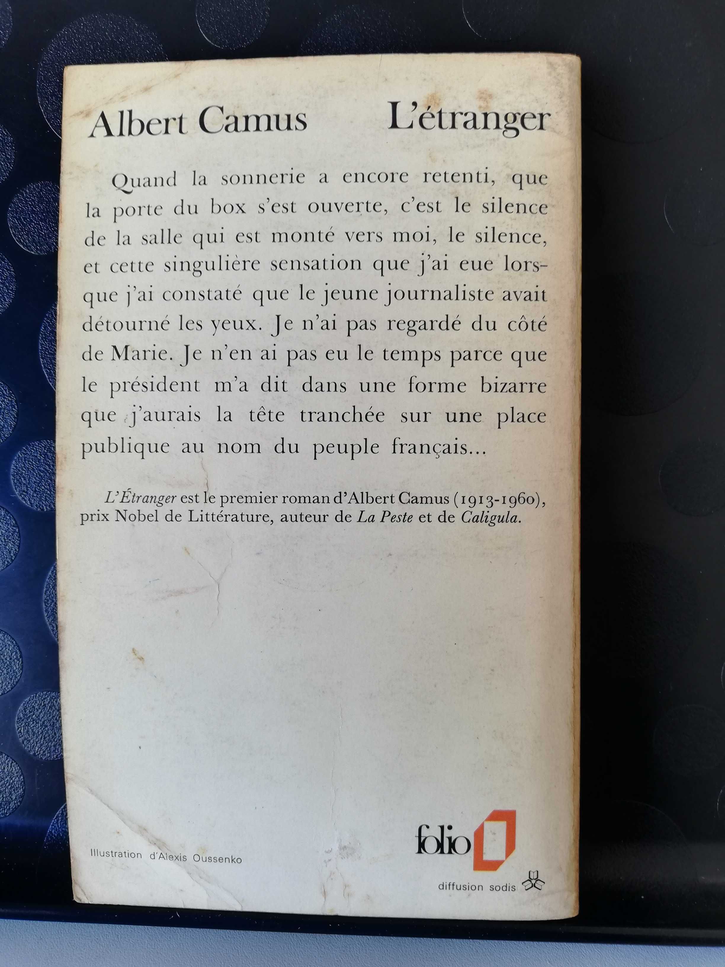 L'etranger - Albert Camus, edição original em francês, 1976