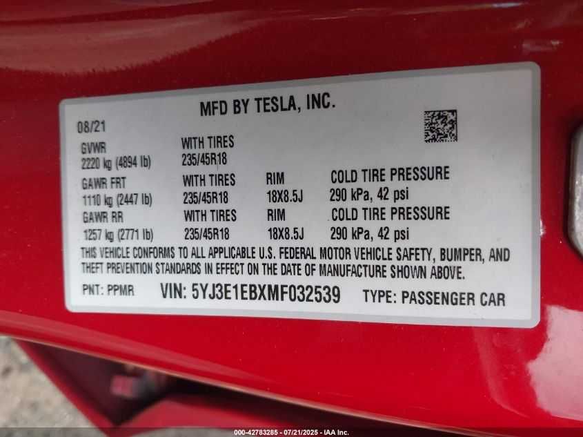 Tesla Model 3 2021