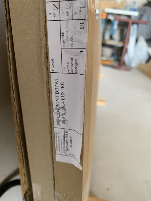 Nowy Front drzwi ADBOX ESPEJO z lustrem 50x246,4 cm