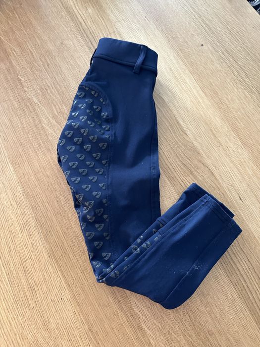 Bryczesy spodnie do jazdy konnej dzieciece XS