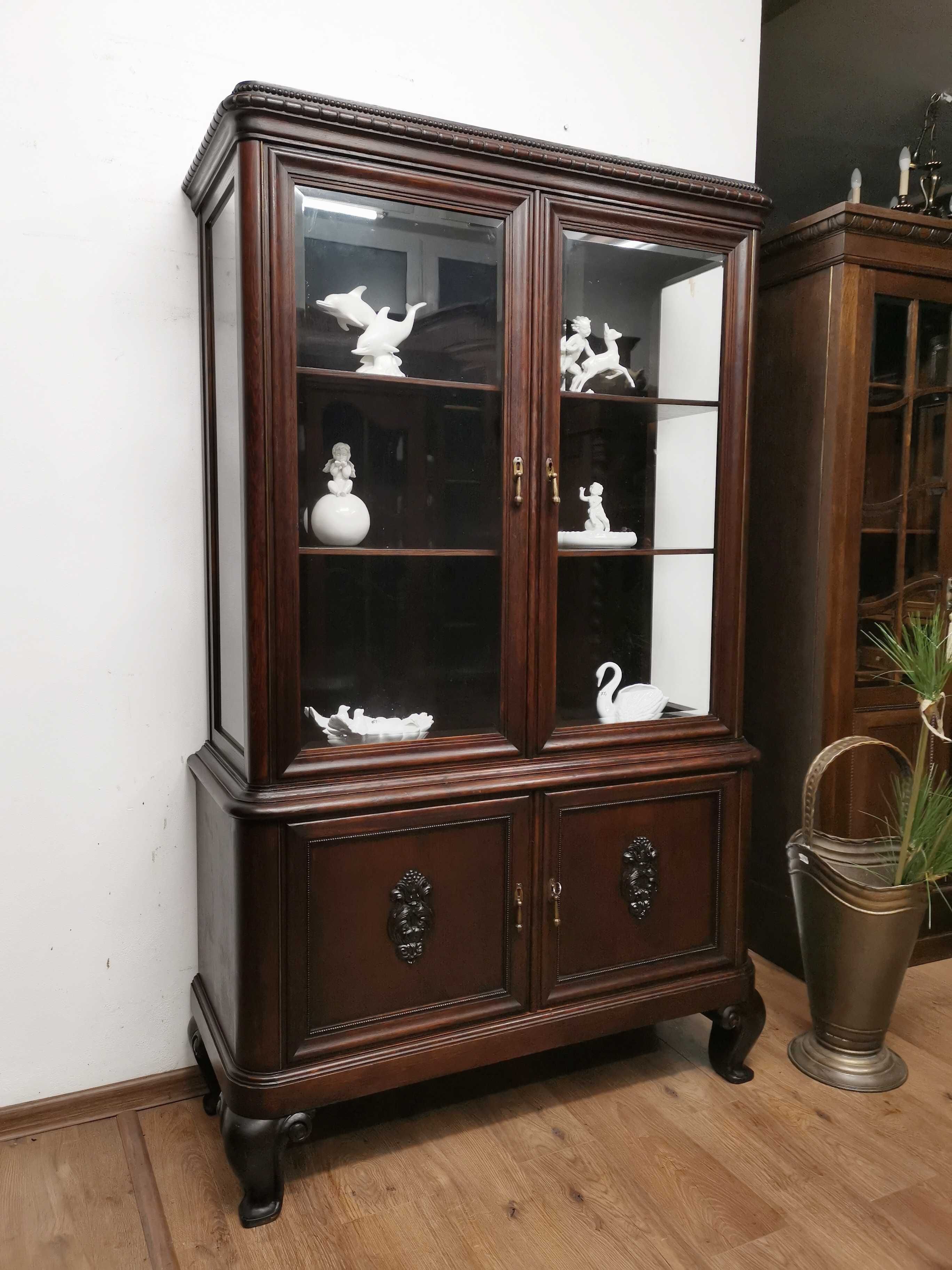 Dębowa witryna serwantka antyk 659/2024