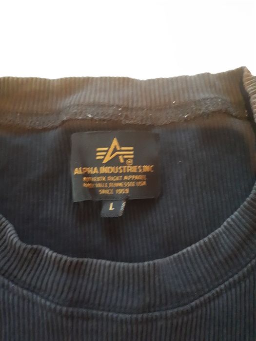 Koszulka męska prążek Alpha Industries L