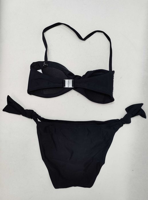 Strój kąpielowy dwuczęściowy czarny bikini 34 XS ST0196 LA REDOUTE