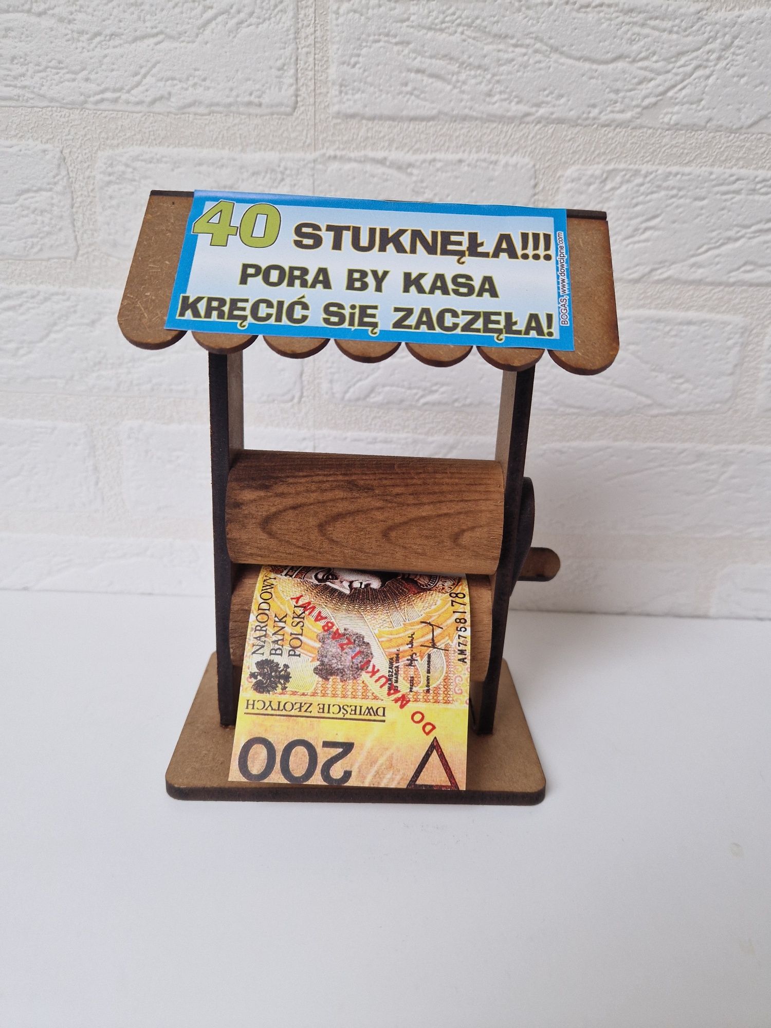 Śmieszny prezent na 40ste Urodziny, maszynka do kasiory, 40stka