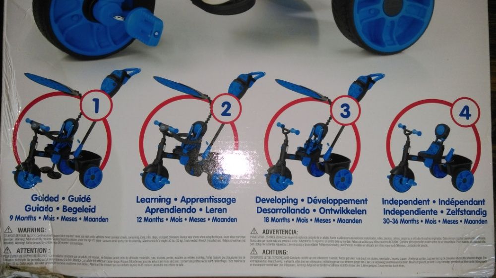Little Tikes niebieski Rowerek trójkołowy 4w1 Edicion Deluxe