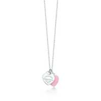 ТОП Tiffany Co Подвеска Mini Double Heart Tag Подвеска Сердце Тиффани