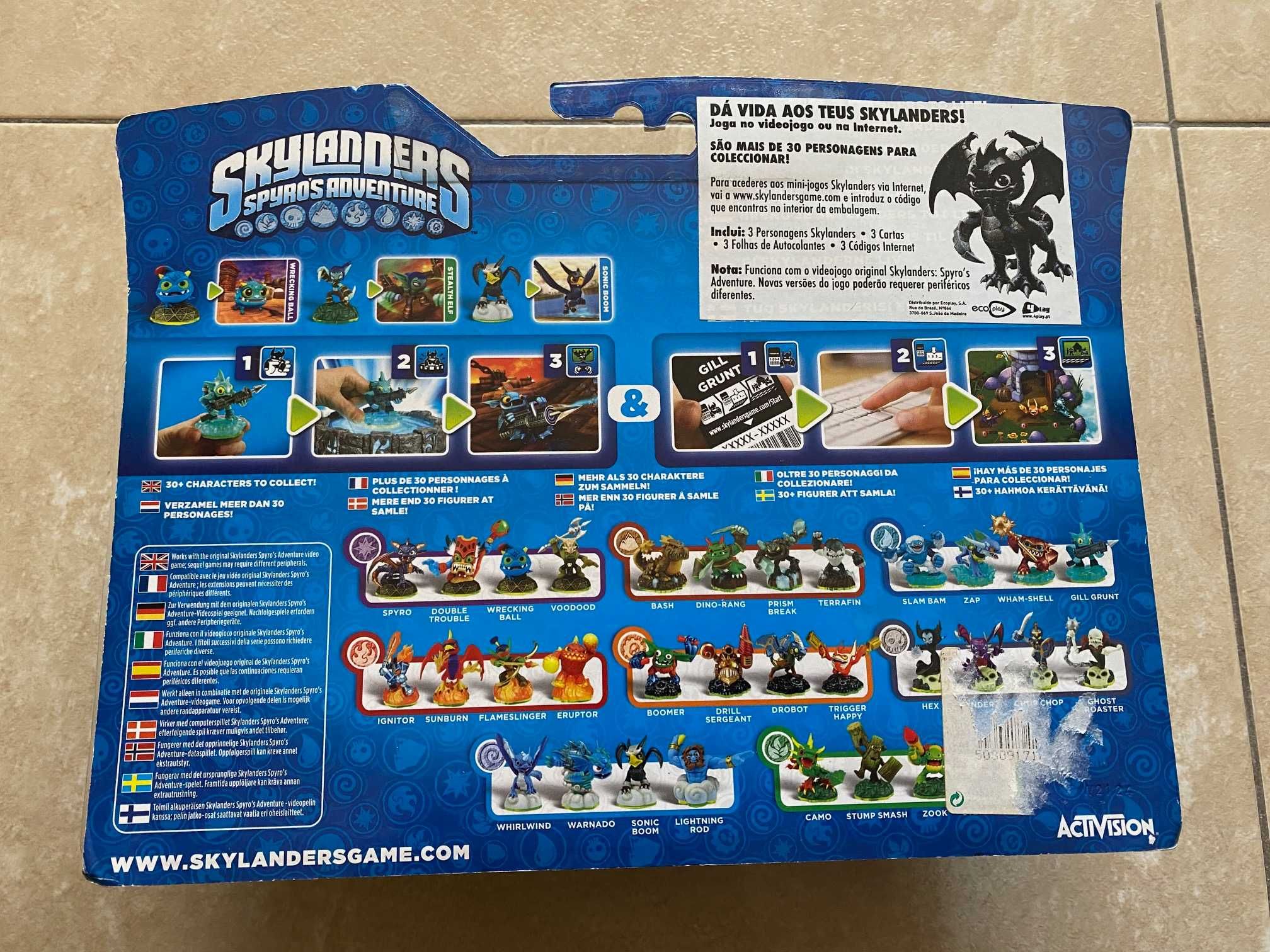 Skylanders Spyro´s Adventures e Giants Packs Triplos Novos Selados