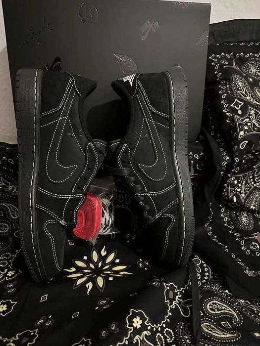 sportowe Jordan_ 1_Retro_ Low_OG_ SP_Travis_ Scott_ Black_Phantom R.40