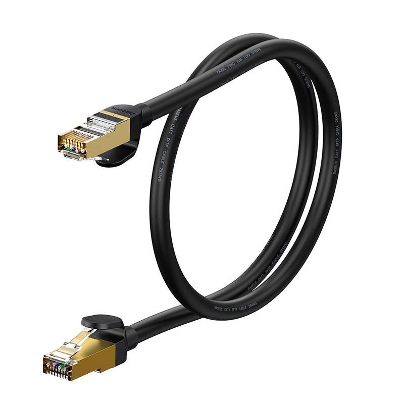 Kabel Sieciowy Baseus Rj45 10Gbps Ethernet 1M Czarny
