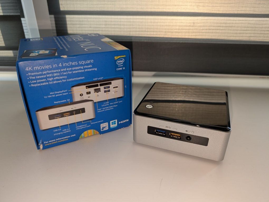 Intel NUC Core i5-5250U,16GB DDR3-1600,SSD 256,WiFi,BT,HDMI,Windows11
