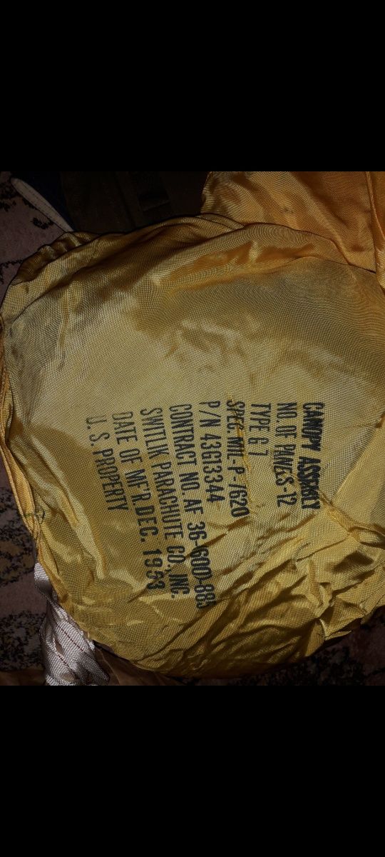 Paraquedas militar de carga de 1953