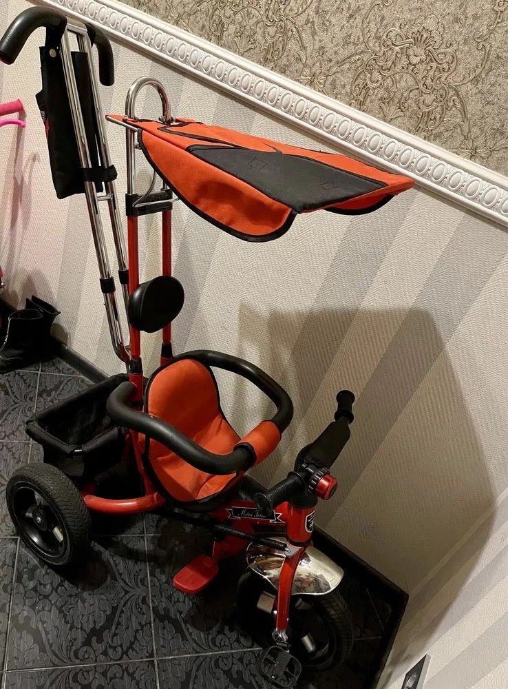 Велосипед 3-х колесный Mini Trike надув. красный