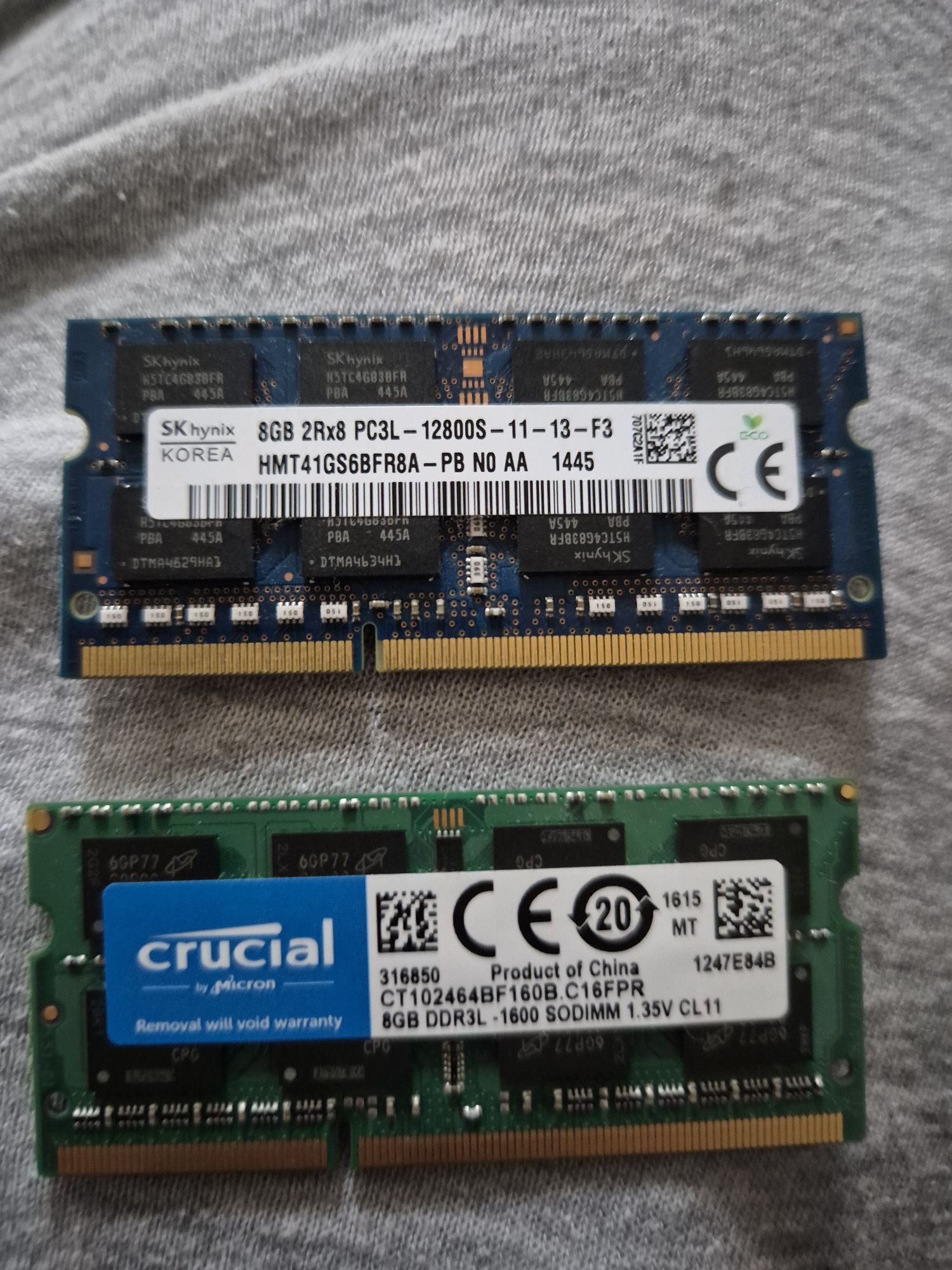 Ram 16gb 2x8gb ddr3 sodimm