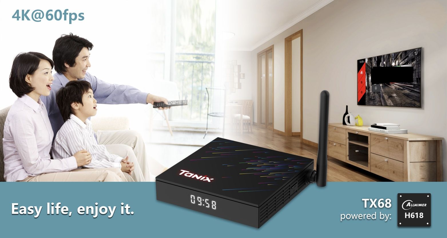 Smart TV Box Tanix TX68 H618 4GB/32GB Android 14