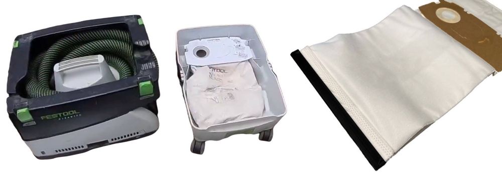2 szt.: Zapięcie longlife worka odkurzacza Festool CTL mini/midi