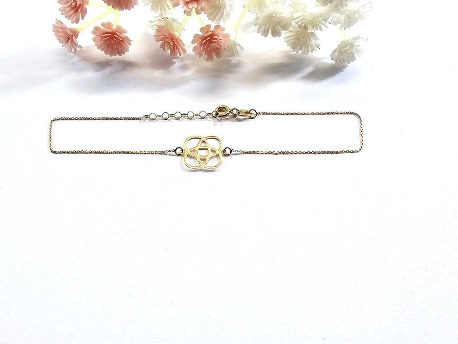 Zlota bransoletka celebrytka 0,73 G 585