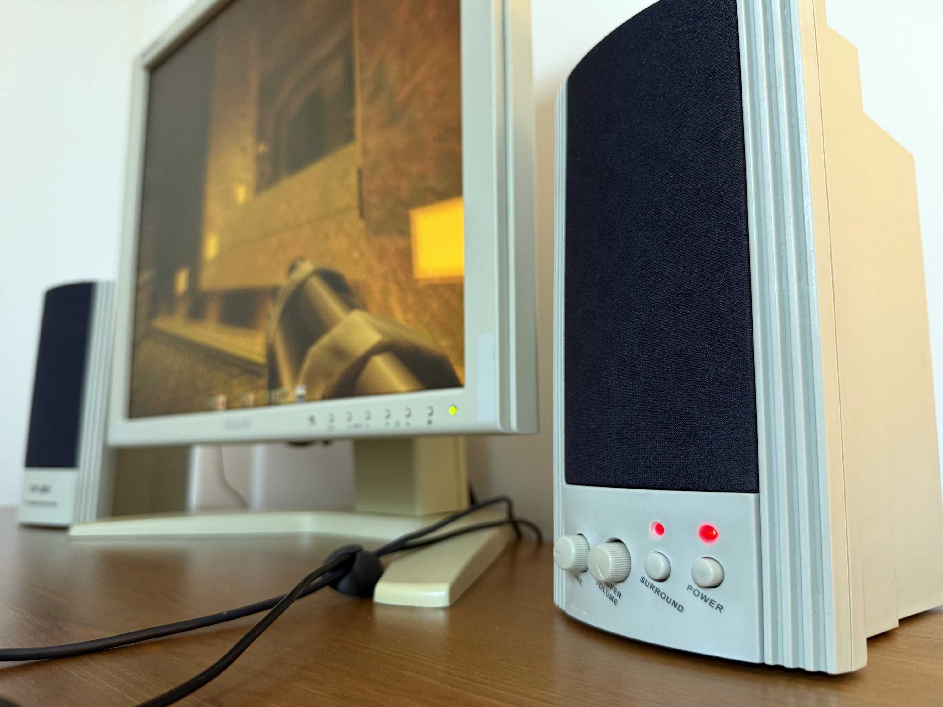 Encore XP-280 2.1 stare głośniki komputerowe subwoofer retro