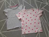 2x T-shirt 116/122 Primark, dziewczęcy, krótki rękaw