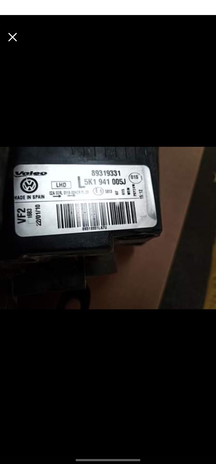 Farois dianteiro VW Golf VI
