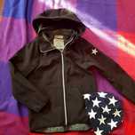 Kurtka parka softshell wiosenna H&M czapka jak Molo r. 140
