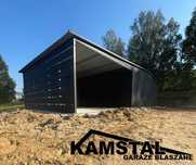 Garaż blaszany 6x5 +  wiata 3x5 ażurowa| konstrukcja ocynk!