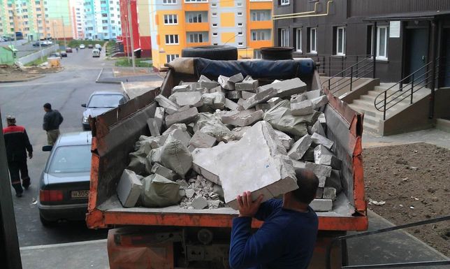 Вывоз строительного мусора мебели хлама отходов с погрузкой Недорого
