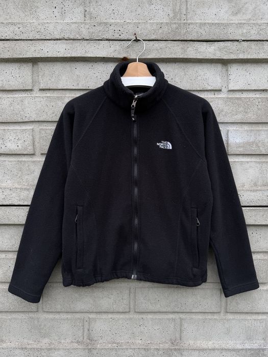 Czarna rozpinana bluza polar fleece  wpinka The North Face, rozmiar S