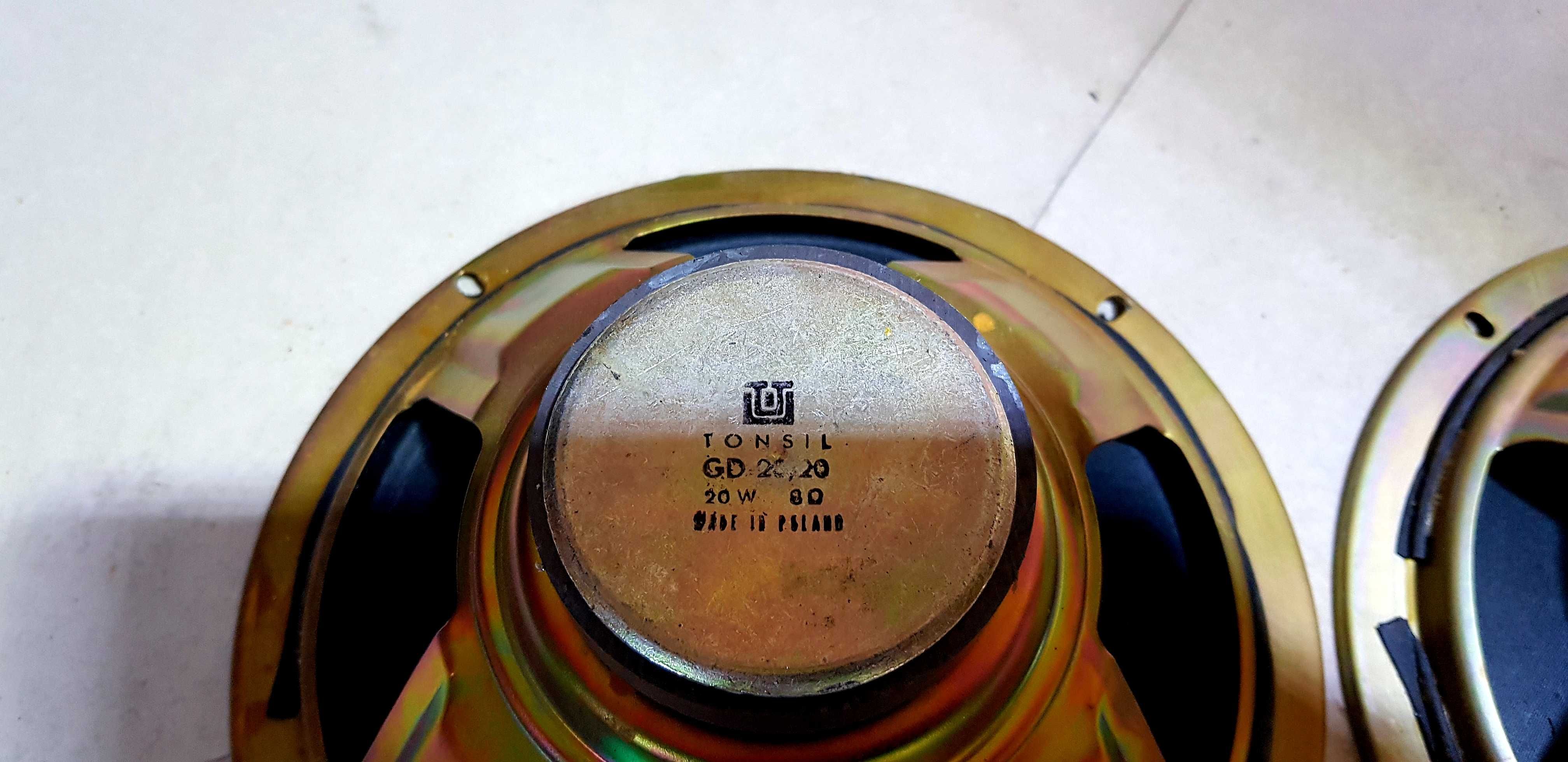 kolumny głośnikowe unitra tonsil Zg-10/1 gd 20/20 8 ohm po renowacji