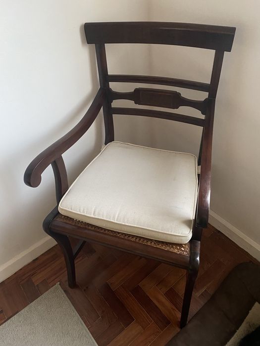 Cadeiras palhinha de braços