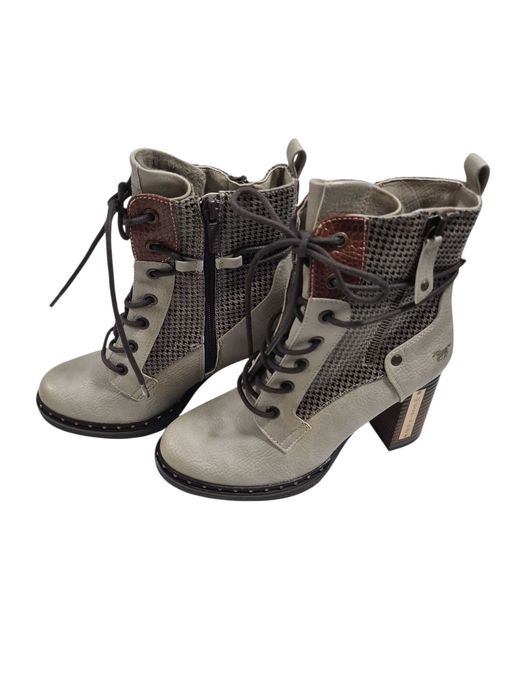 Trzewiki ocieplane na obcasie mustang r37