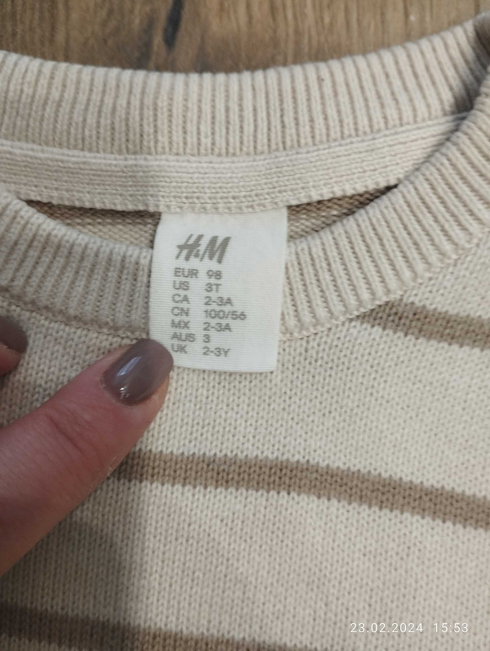 Комплект H&M,джемпер та штани 98р
