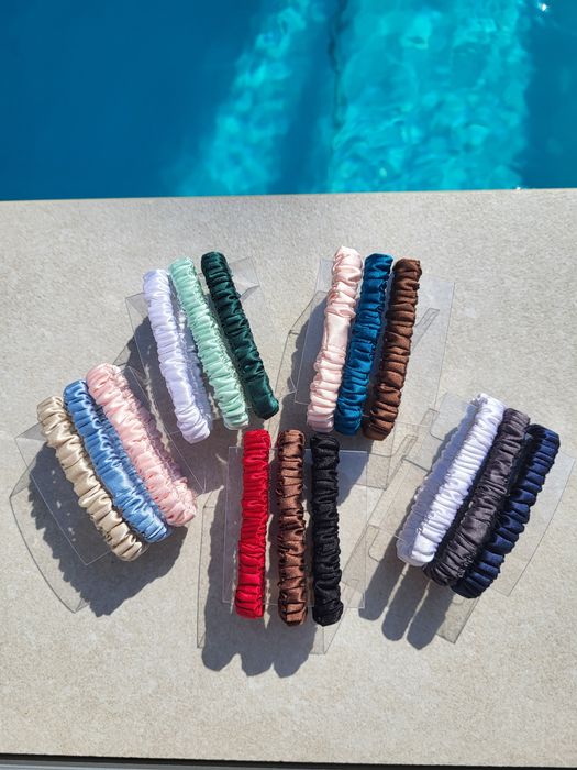 Резинка із натурального шовку, натуральний тутовий шовк