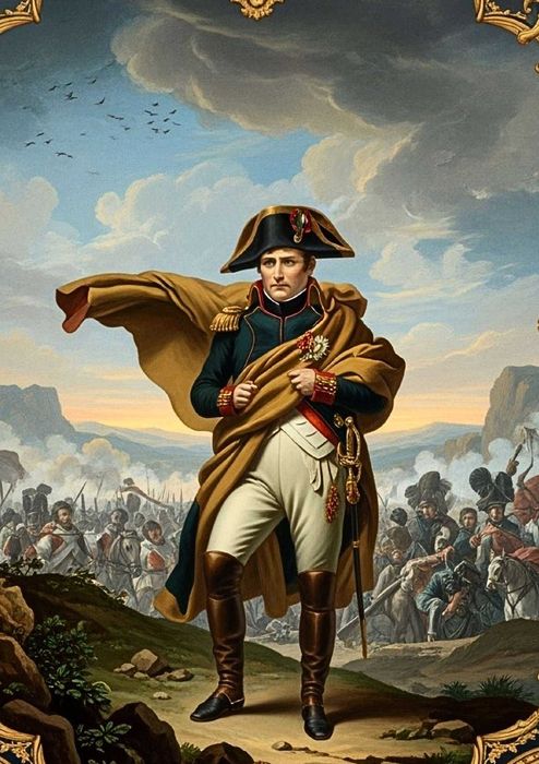 Obraz na płótnie - Napoleon Bonaparte - wielkość 59 cm x 84 cm