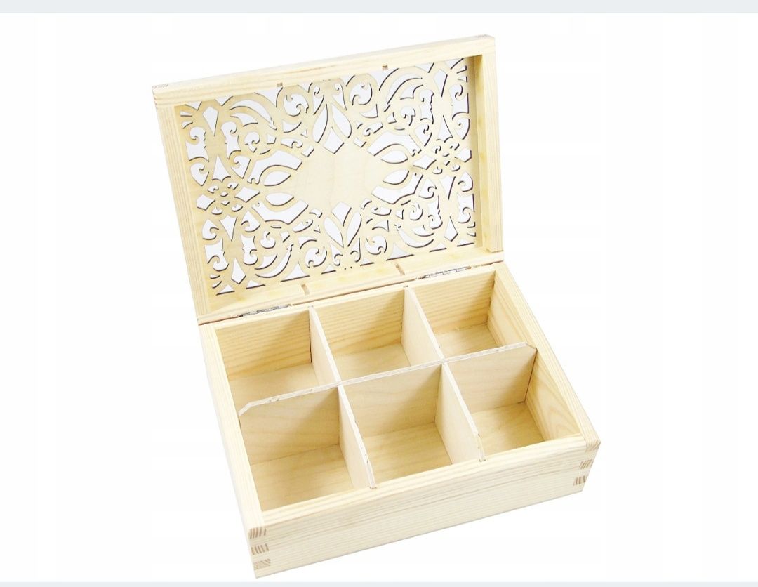 Herbaciarka Drewniane Pudełko Na Herbatę Doskonały Prezent Magnolit
