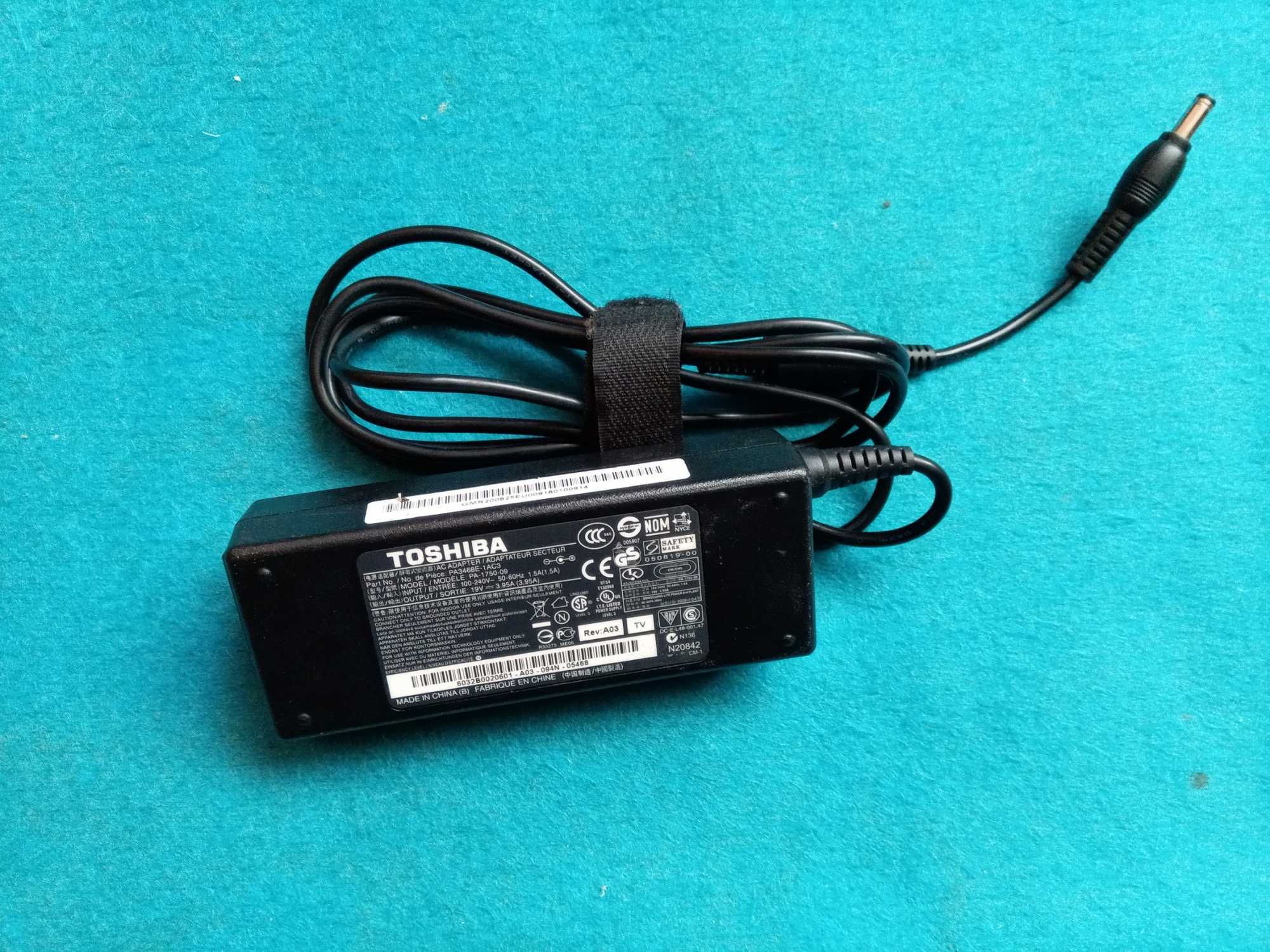 блок питания Toshiba PA3468E-1AC3 model PA-1750-09 (ADP-75SB) зарядка