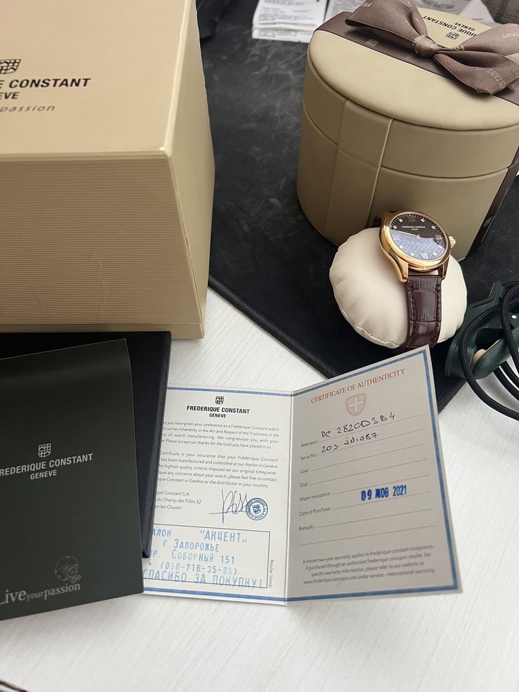Продам женские смарт часы Frederique Constant Smartwatch FC-286CD3B4