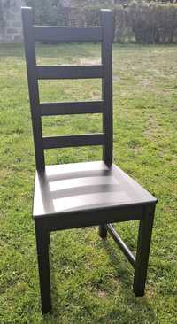 IKEA czarne krzesła 4 szt.